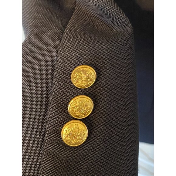 Adams Row Navy Blue Blazer Men's 39R Single Breasted 2 Button Vintage - Picture 5 of 10